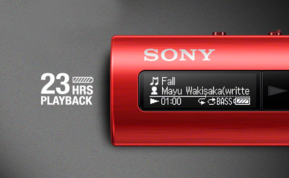 Máy nghe nhạc MP3 Sony NWZ-B183F cho thời lượng sử dụng cao